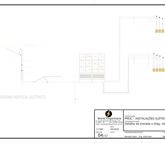Entrada com múltiplas unidades consumidoras